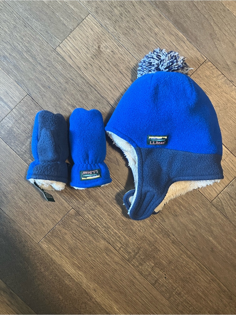 L.L. Bean Toddler Fleece Hat with Mittens